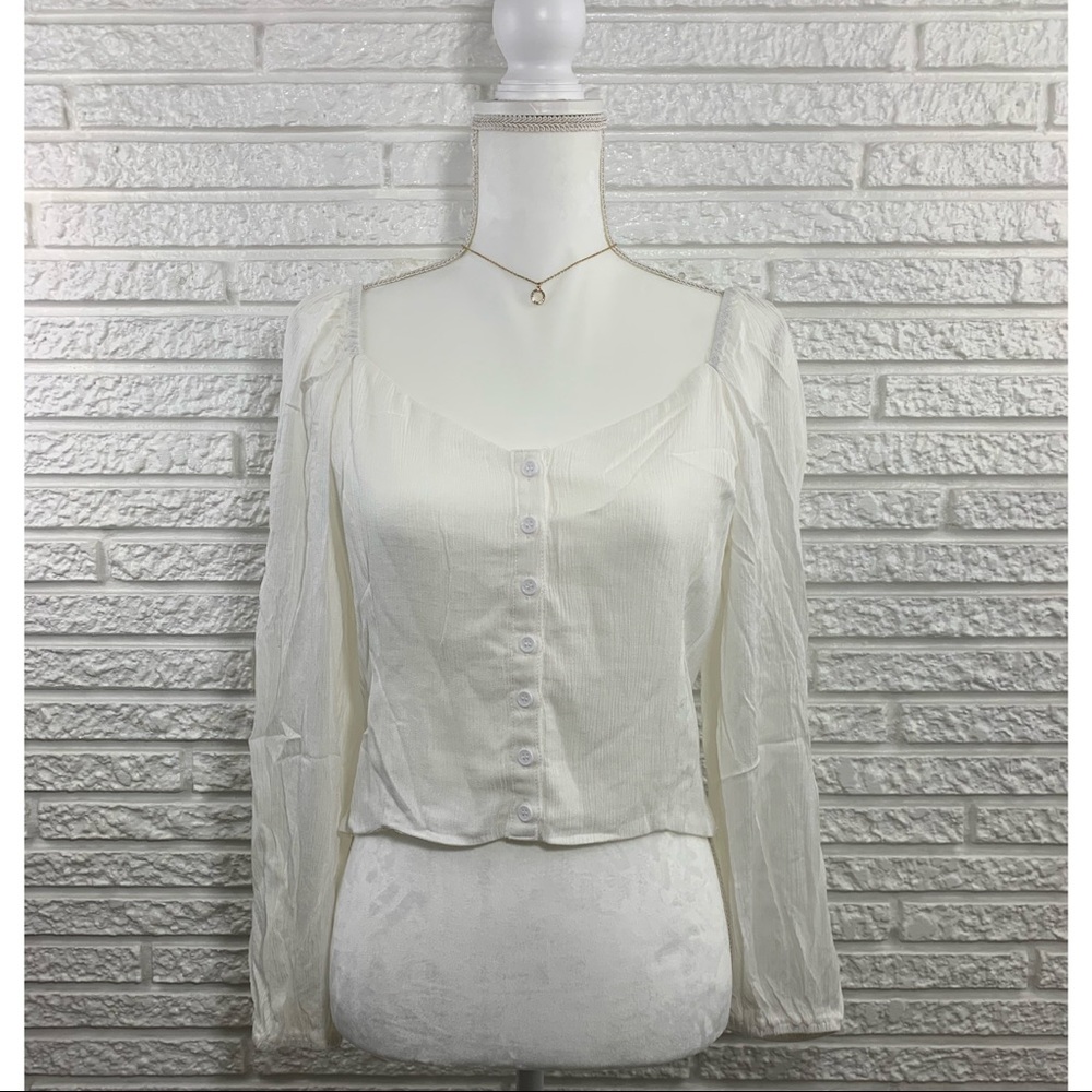 American Eagle crop top (white)